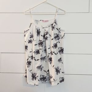 Floral Maternity/Nursing Tank Top